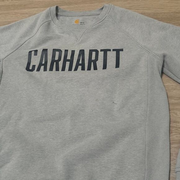 Carhartt Relaxed Fit Crewneck Sweatshirt – Gray (Size S) - Picture 2 of 3